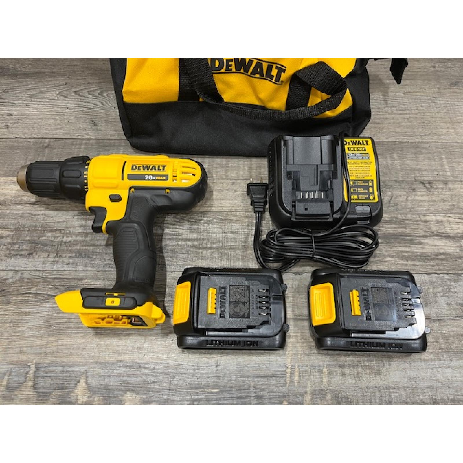 AS-IS DEWALT 20V MAX Cordless 1/2 in. Drill/Driver Kit