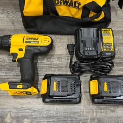 AS-IS DEWALT 20V MAX Cordless 1/2 in. Drill/Driver Kit