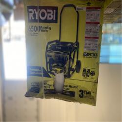 DALLAS LOCATION - RYOBI 6500-Watt Gasoline Powered Portable Generator with CO Detect Shutdown Sensor