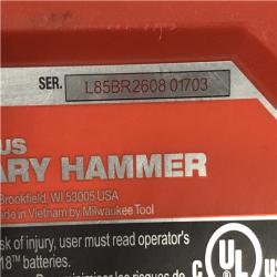 AS-IS Milwaukee  FUEL 18V Lithium-Ion Brushless Cordless 1 in. SDS-Plus Rotary Hammer (Tool-Only)
