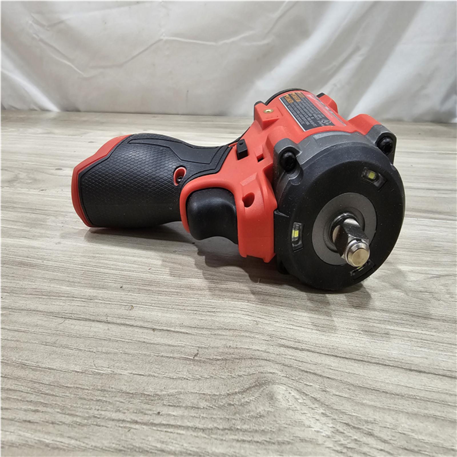 AS-IS Milwaukee FUEL 12V Lithium-Ion Brushless Cordless Stubby 3/8 in. Impact Wrench (Tool-Only)