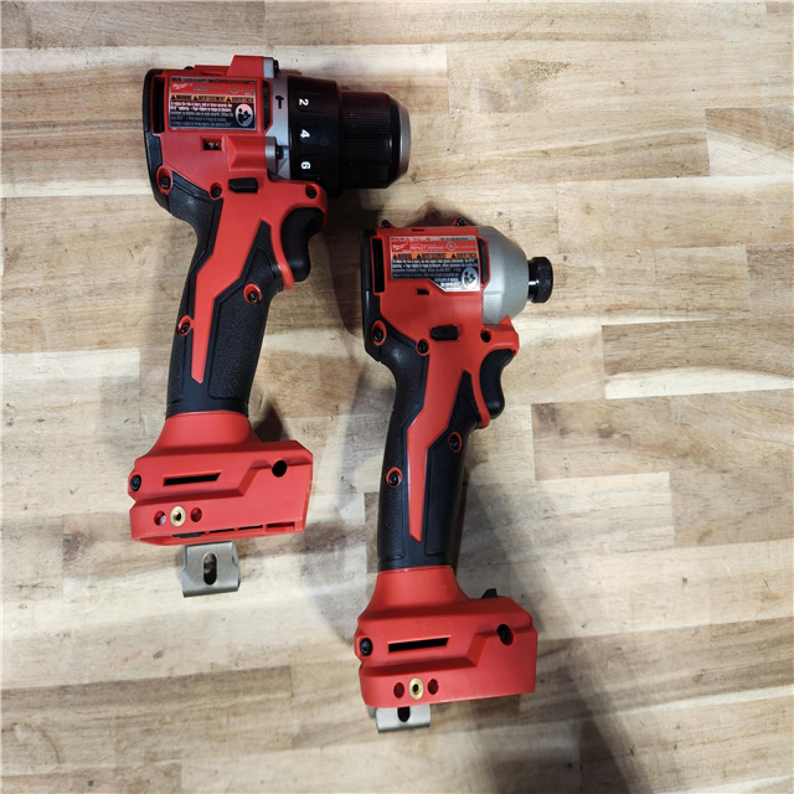 HOUSTON LOCATION - AS-IS (APPEARS LIKE NEW) Milwaukee 18-Volt Lithium-Ion Brushless Cordless Compact Hammer Drill/Impact Combo Kit