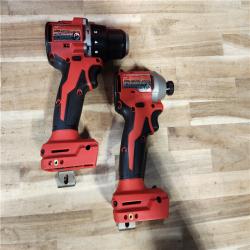 HOUSTON LOCATION - AS-IS (APPEARS LIKE NEW) Milwaukee 18-Volt Lithium-Ion Brushless Cordless Compact Hammer Drill/Impact Combo Kit
