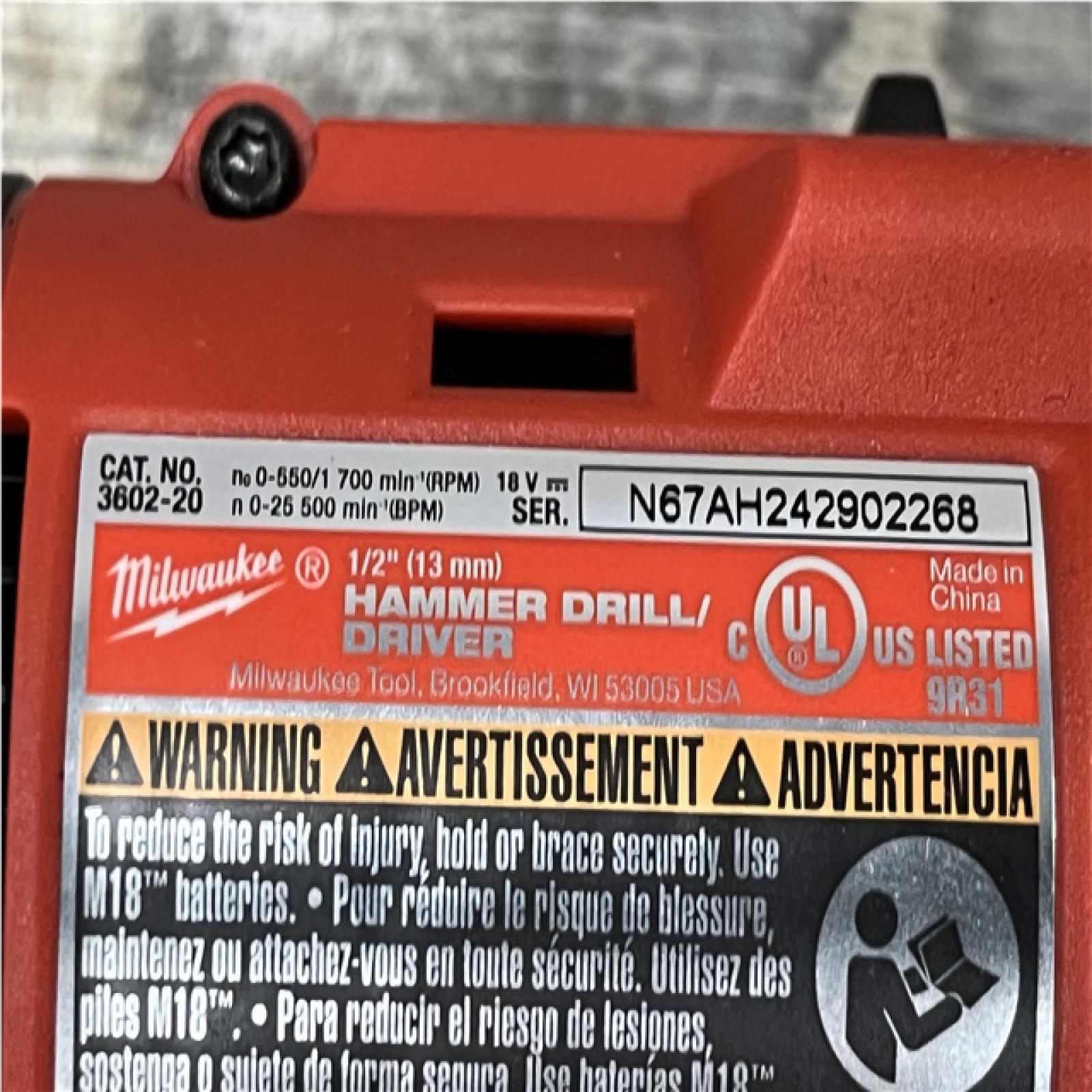 AS-IS Milwaukee 18-Volt Lithium-Ion Brushless Cordless Compact Hammer Drill/Impact Combo Kit