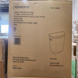 Phoenix Location NEW Seasons Keating Round Toilet Bowl With Tank 1.0 Gallons/ 3.8 Liters a Flush Vitreous China Pallet (12 Toilets)