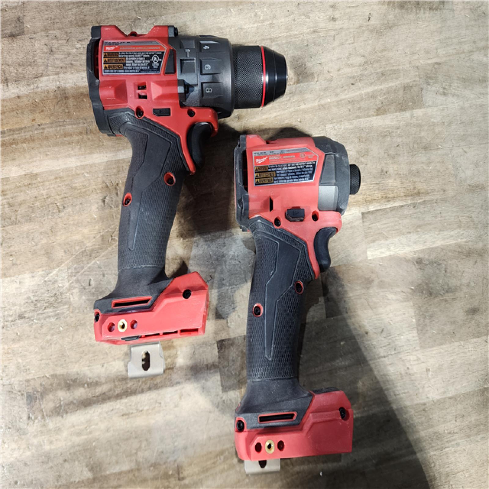HOUSTON LOCATION - AS-IS Milwaukee FUEL 18V Lithium-Ion Brushless Cordless Hammer Drill and Impact Driver Combo Kit