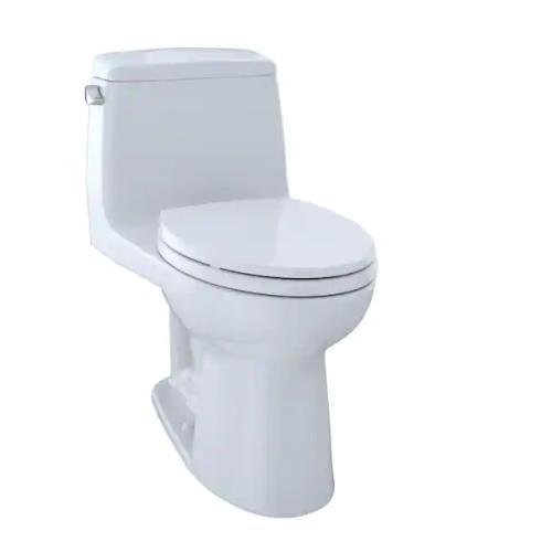 DALLAS LOCATION - TOTO UltraMax 1-Piece 1.6 GPF Single Flush Elongated Standard Height Toilet CeFiONtect Cotton White