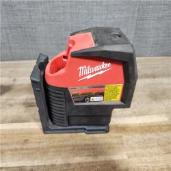 HOUSTON LOCATION - AS-IS Milwaukee Green 125 Ft. Cross Line and Plumb Points Laser Level Kit