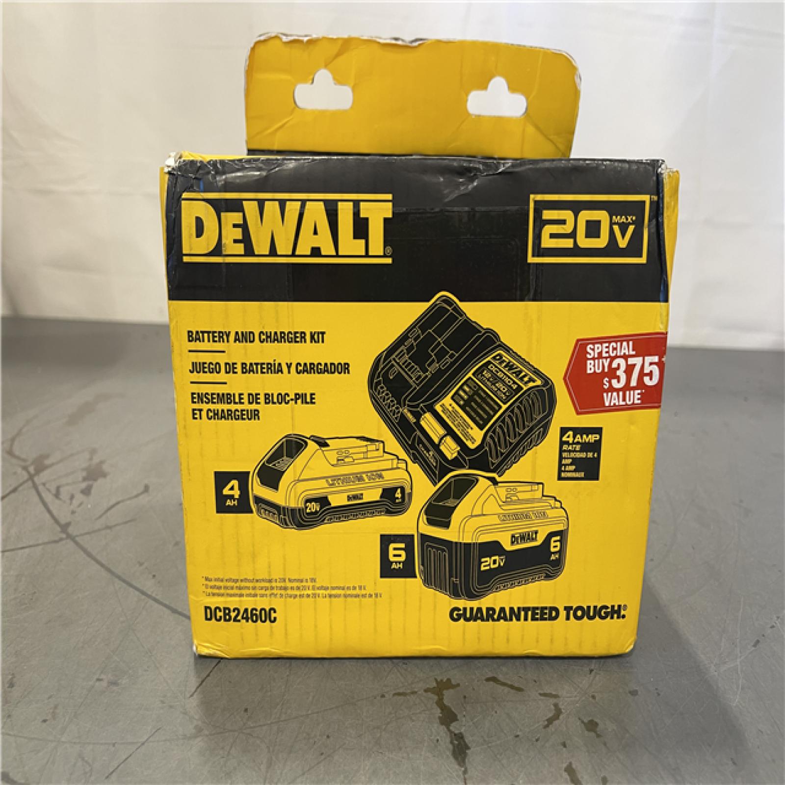 New! - DEWALT 20V MAX Lithium-Ion 6.0Ah and 4.0Ah Battery and Charger Starter Kit