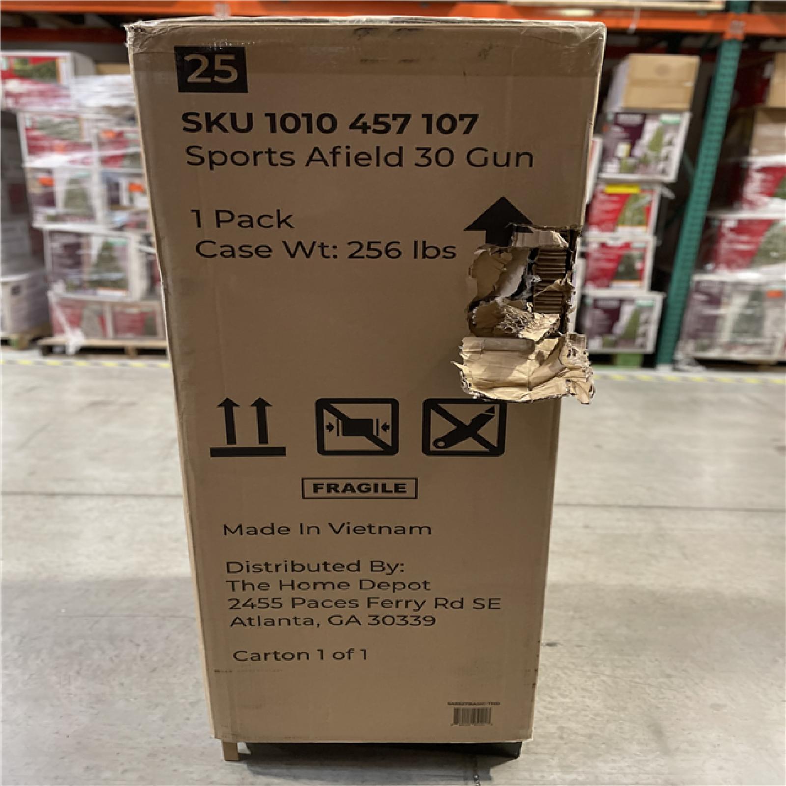 DALLAS LOCATION - AS-IS SPORTS AFIELD 30-Gun Fireproof Electronic Lock Gun Safe  Black