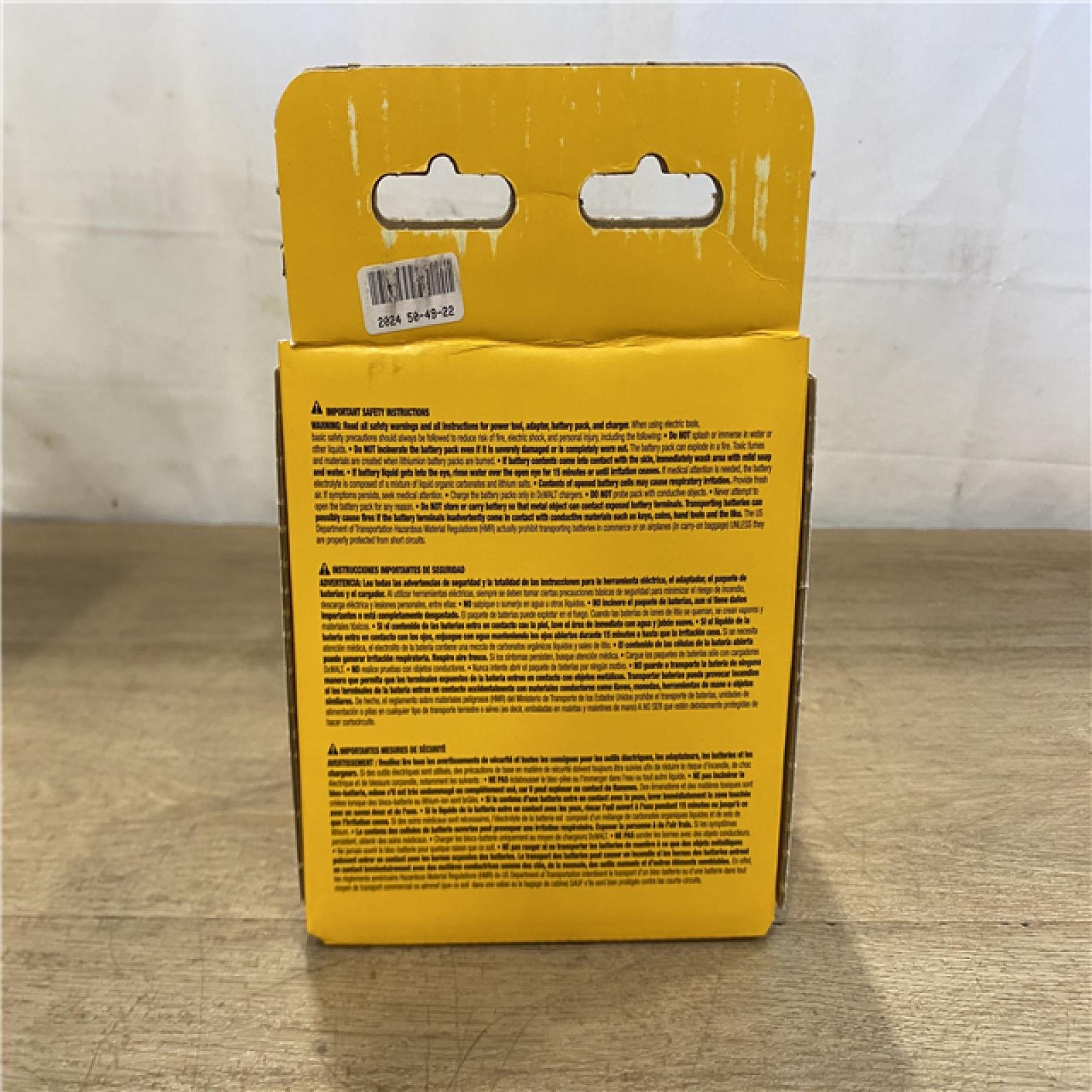 NEW! DEWALT 20V MAX Lithium-Ion 3.0Ah Battery with 12V to 20V MAX Charger