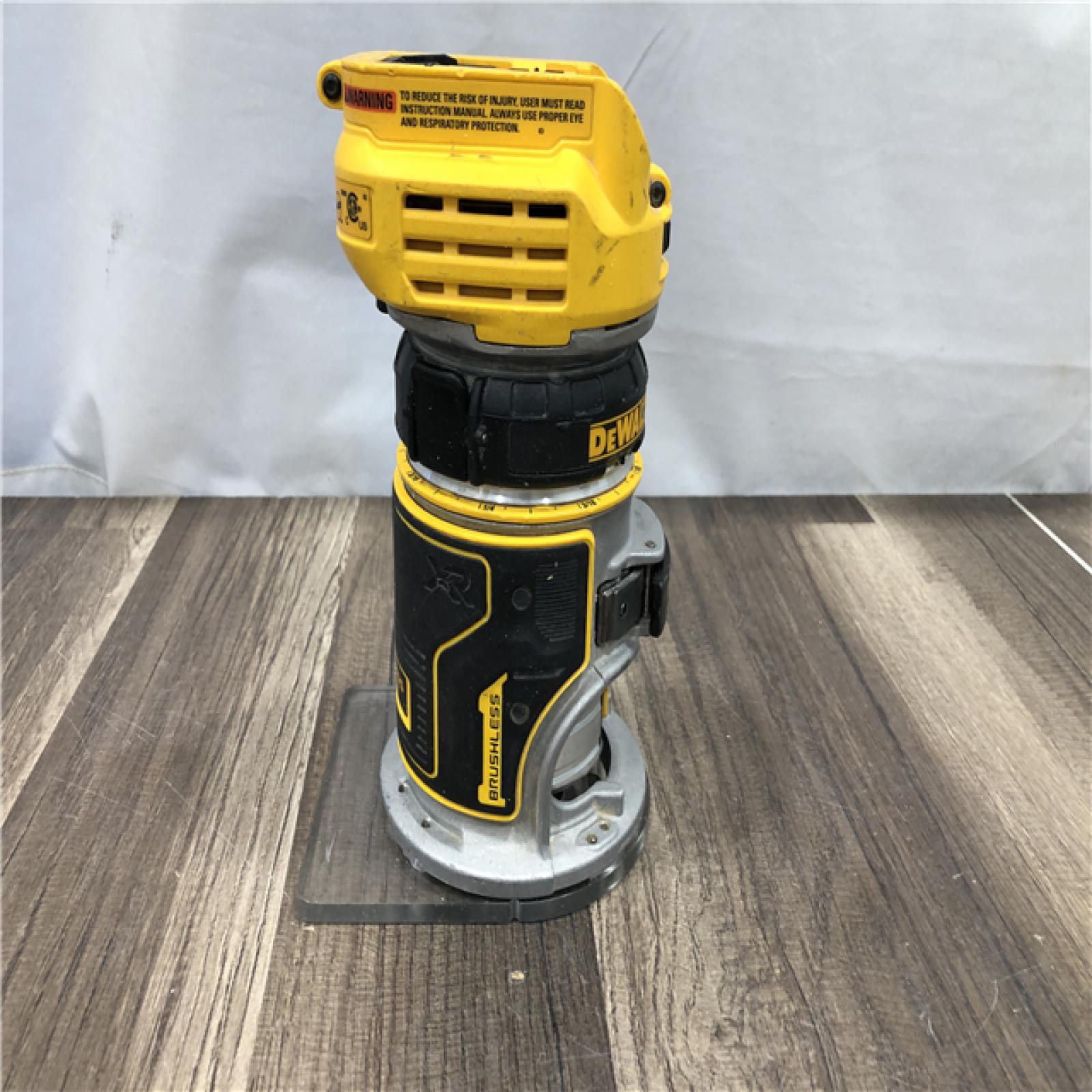 AS-IS DEWALT 20V MAX XR Cordless Brushless Fixed Base Compact Router (Tool Only)