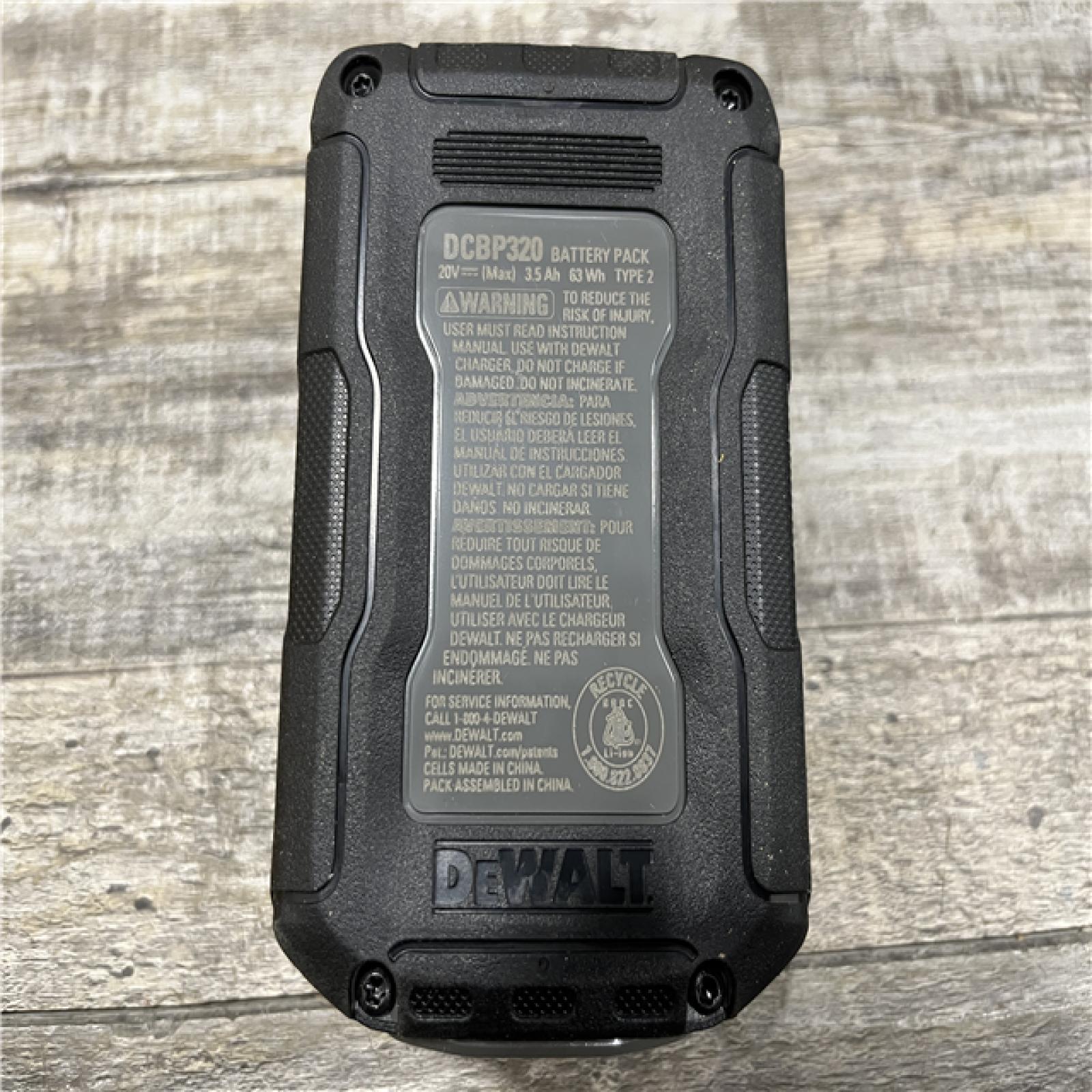 AS-IS DEWALT 20V MAX XR POWERSTACK Lithium-Ion Battery Starter Kit with 3.5Ah Battery and Charger