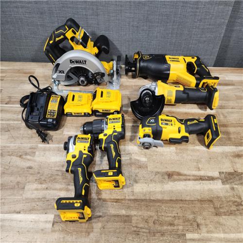 HOUSTON LOCATION - AS - IS DEWALT 6 TOOL COMBO KIT W/ (2) BATTERY & CHARGER