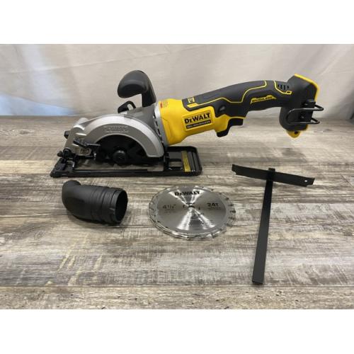 AS-IS DEWALT ATOMIC 20V MAX Cordless Brushless 4-1/2 in. Circular Saw (Tool Only)