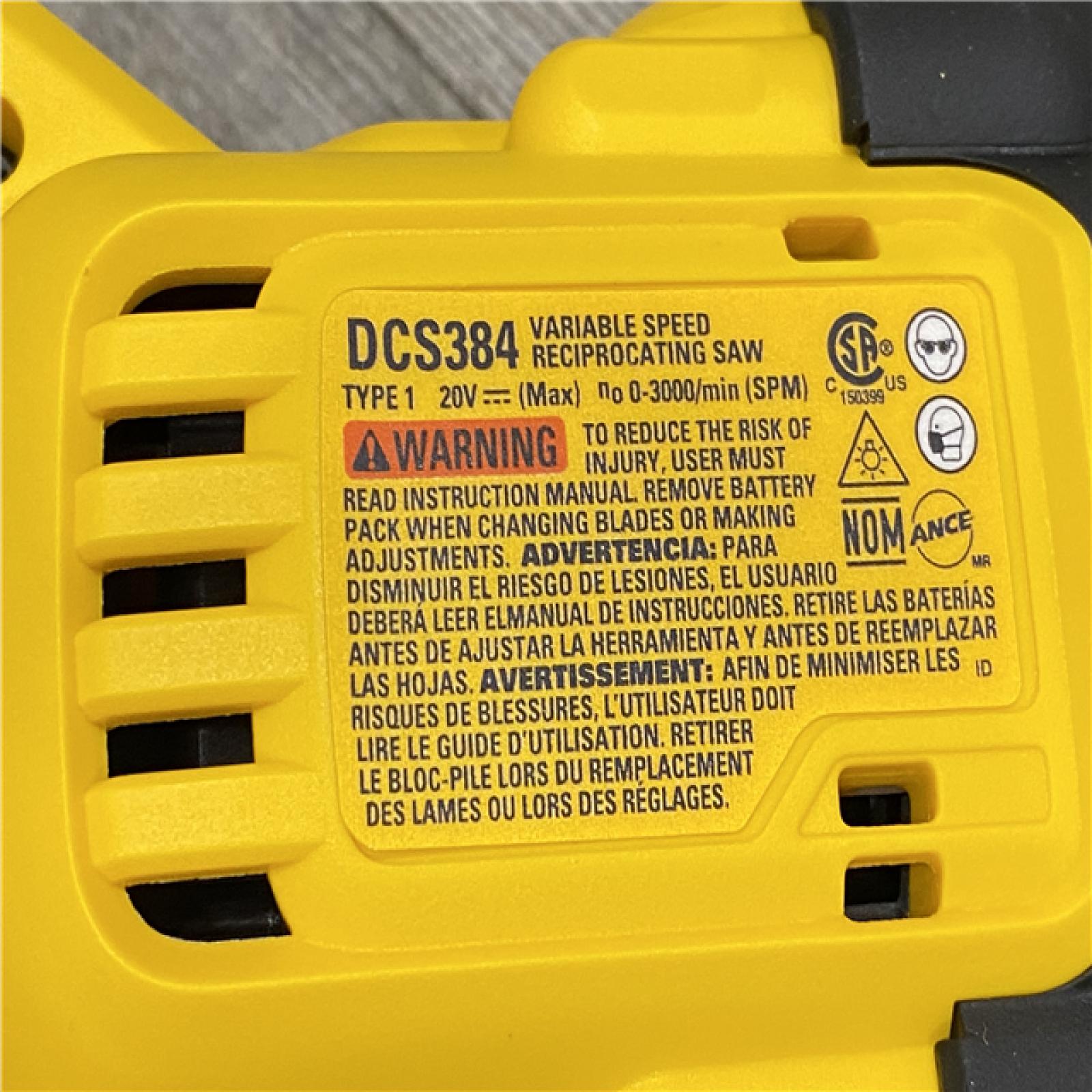 AS-IS DEWALT 20-Volt XR Cordless Reciprocating Saw (Tool Only)