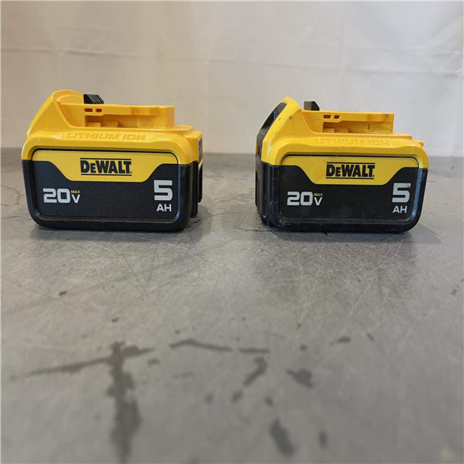 AS-IS - DEWALT 20V MAX XR Premium Lithium-Ion 5.0Ah Battery Pack (2 Pack)