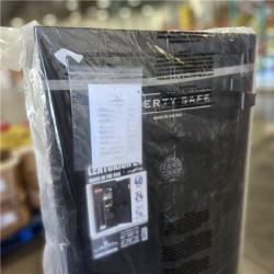 DALLAS LOCATION- LIBERTY SAFE Centurion 24-Gun 40-min fire rating EMP E-Lock  59.25 in H x 28.25 in W x 20 in. L  Black Gun Safe