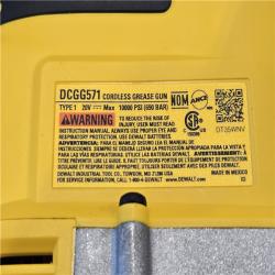 AS-IS DEWALT 20V MAX Cordless 10 000 PSI Variable Speed Grease Gun Kit