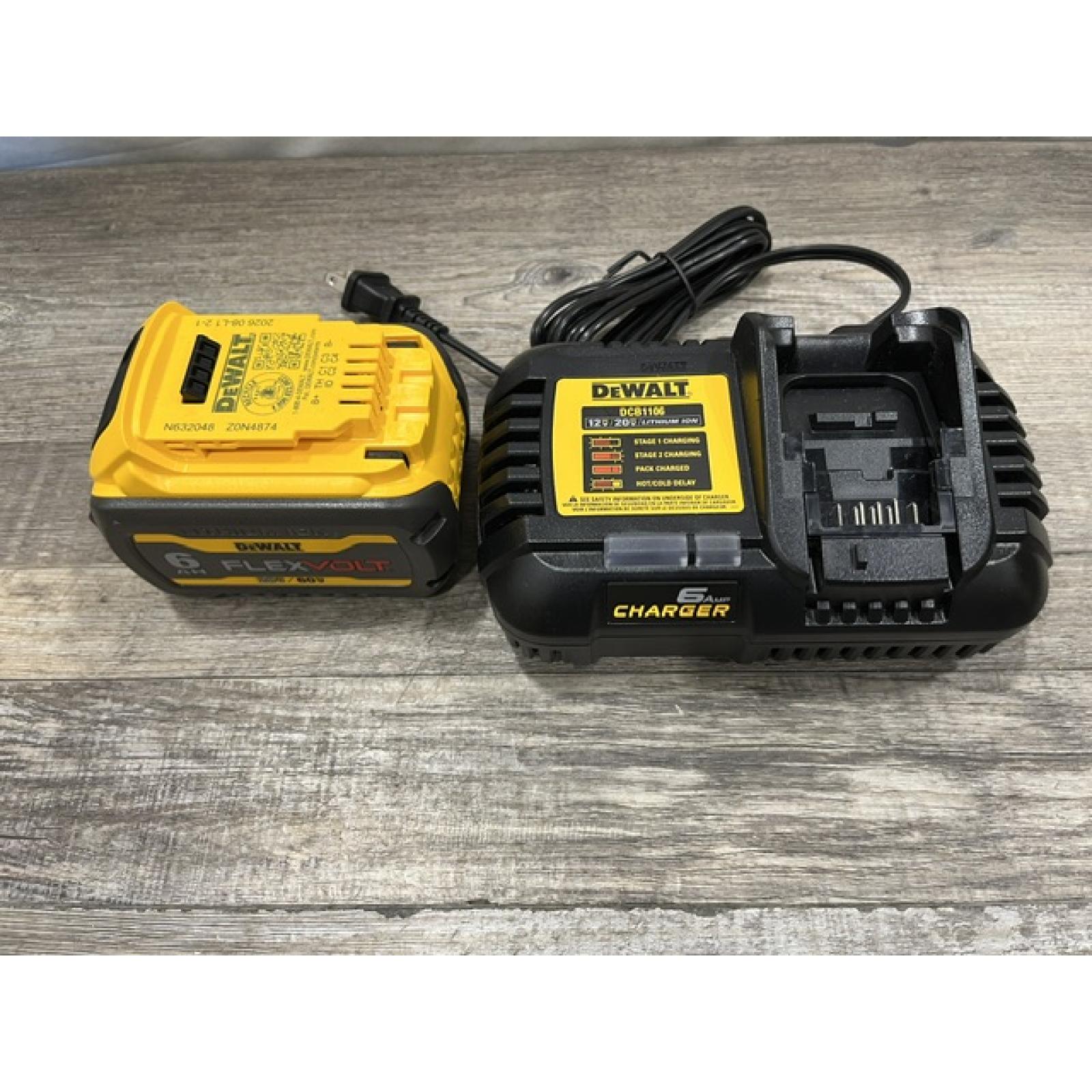 AS-IS DEWALT FLEXVOLT 20V/60V MAX Lithium-Ion 6.0Ah Battery Pack Kit