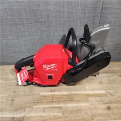 HOUSTON LOCATION - AS-IS (APPEARS LIKE NEW) Milwaukee M18 FUEL ONE-KEY 18-Volt Lithium-Ion Brushless Cordless 9 in. Cut Off Saw Kit W/ (2) 12.0Ah Batteries & Rapid Charger