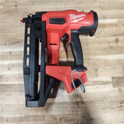 HOUSTON LOCATION - AS-IS (APPEARS LIKE NEW) Milwaukee FUEL 18-Volt Lithium-Ion Brushless Cordless Gen ll 16-Gauge Straight Finish Nailer (Tool Only)