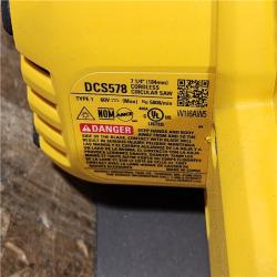 HOUSTON LOCATION - AS-IS DEWALT FLEXVOLT 60V MAX Cordless Brushless 7-1/4 in. Circular Saw with Brake (Tool Only)