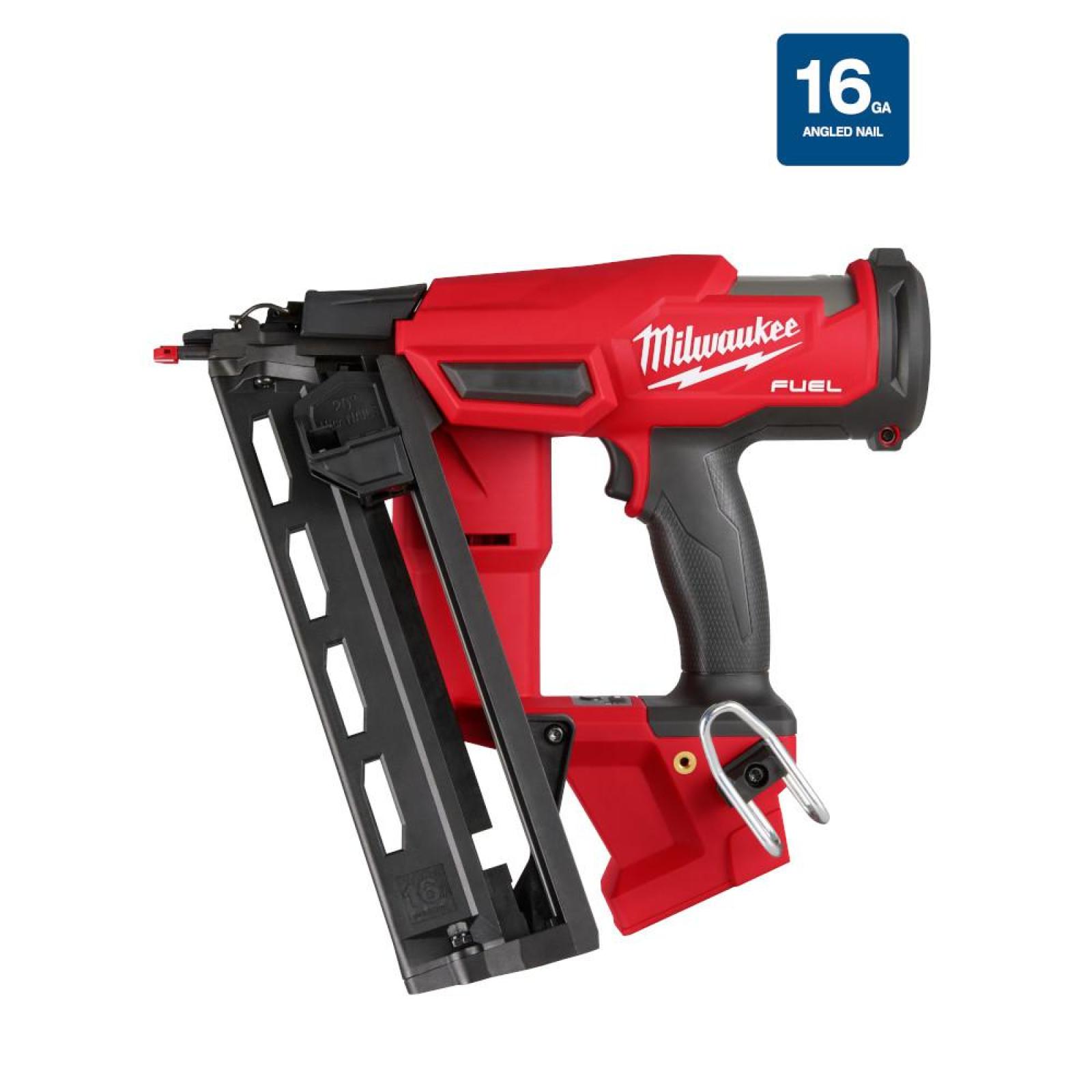 NEW- Milwaukee FUEL 18-Volt Lithium-Ion Brushless Cordless Gen II 16-Gauge Angled Finish Nailer (Tool-Only)