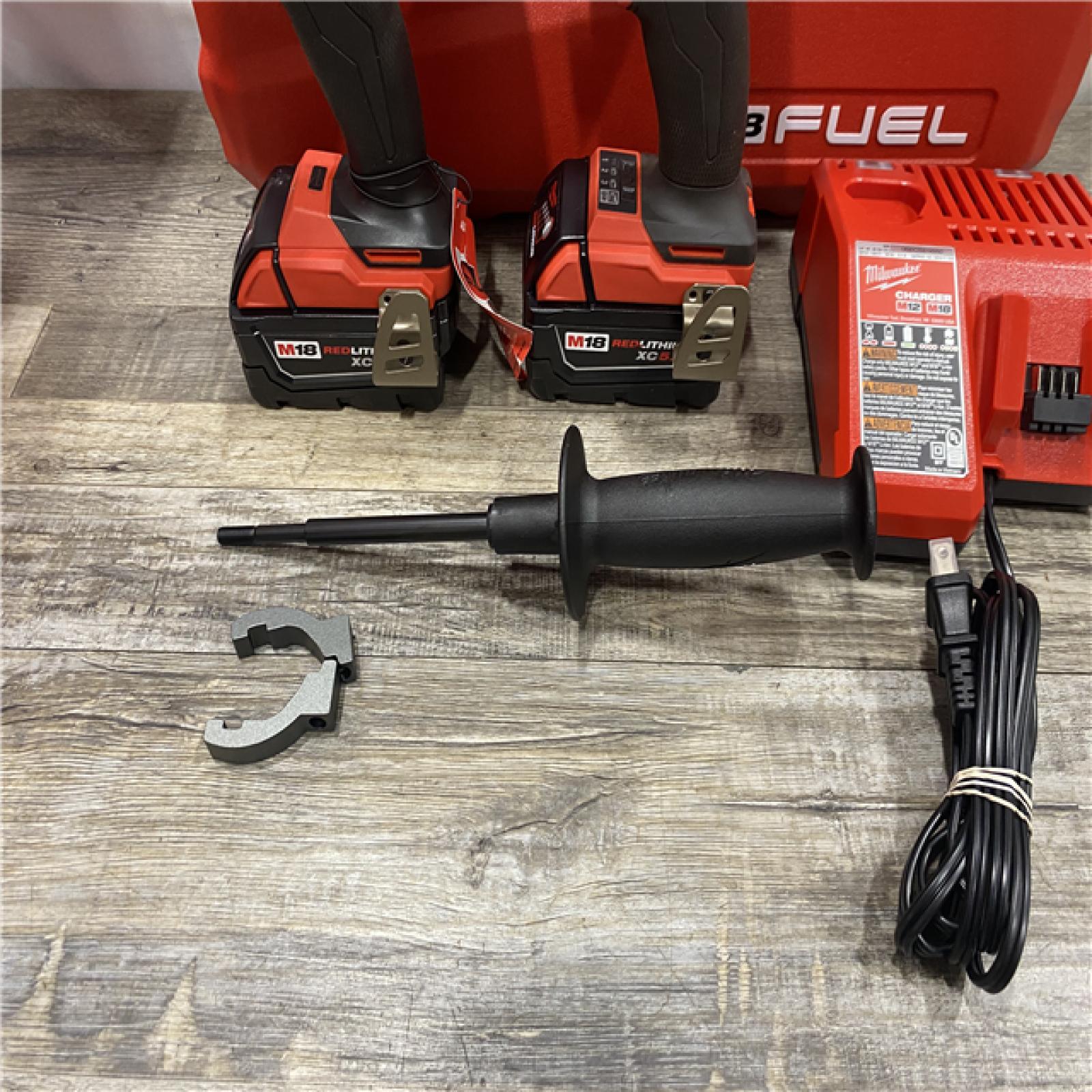 AS-IS Milwaukee  FUEL 18V Lithium-Ion Brushless Cordless Hammer Drill and Impact Driver Combo Kit