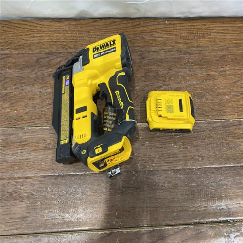 AS-IS DEWALT ATOMIC 20V MAX Lithium Ion Cordless 23 Gauge Pin Nailer Kit with 3.0Ah Battery and Charger