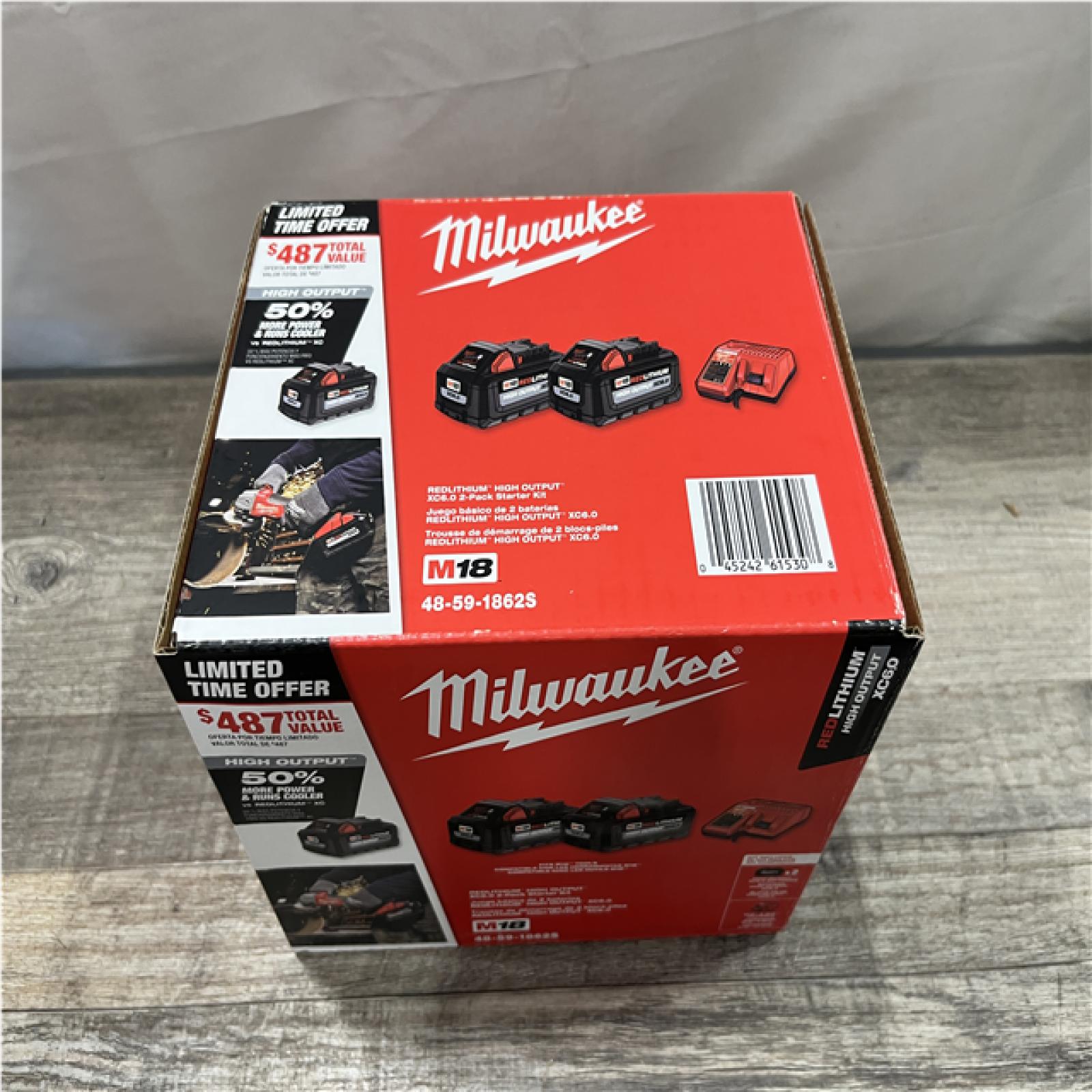NEW - Milwaukee 18-Volt Lithium-Ion High Output Starter Kit