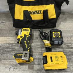 AS-IS DEWALT ATOMIC 20V MAX Lithium-Ion Cordless 1/4 in. Brushless Impact Driver Kit