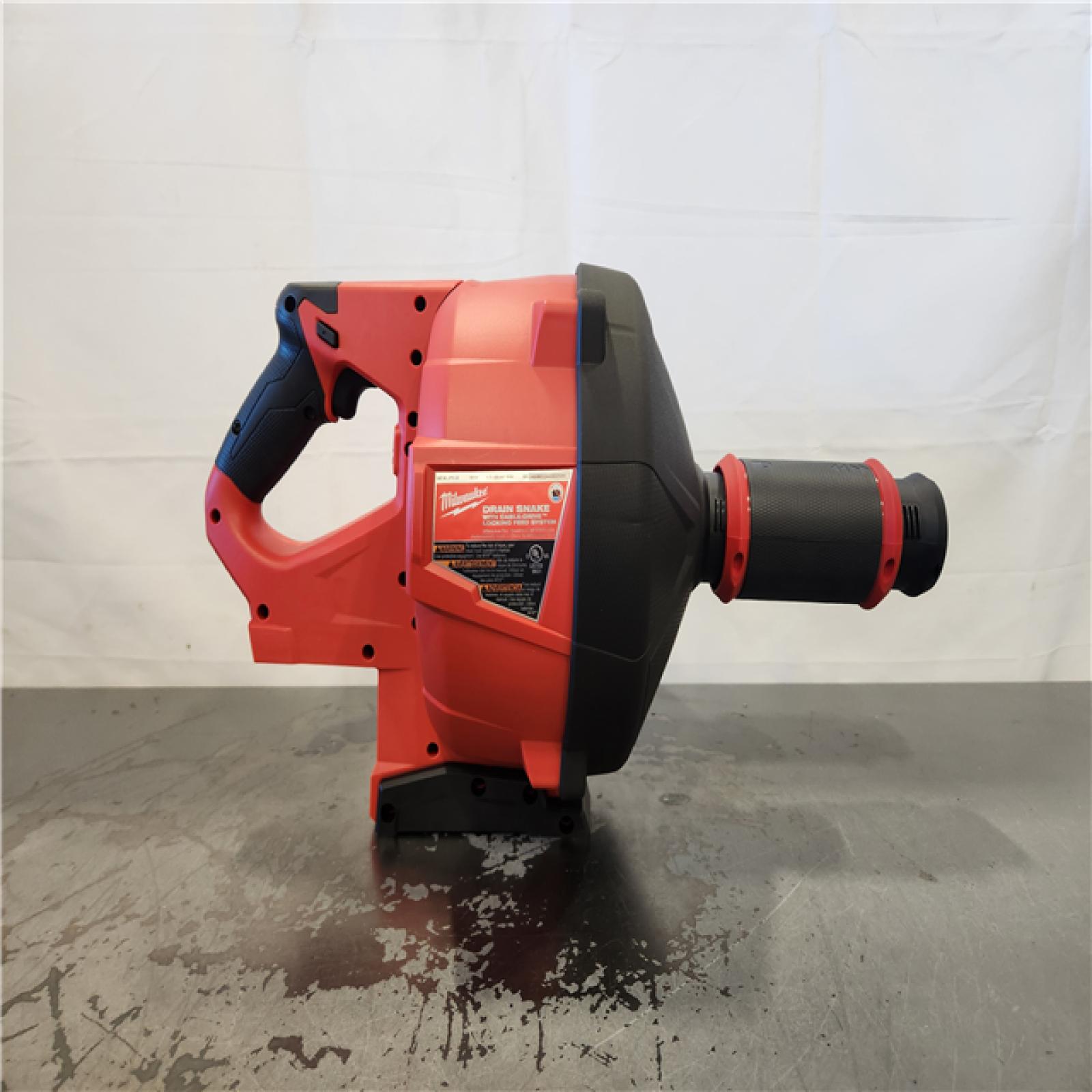 AS-IS- Milwaukee M18 FUEL Drain Snake with CABLE DRIVE Kit