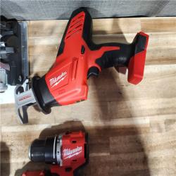 HOUSTON LOCATION - AS - IS Milwaukee M18 18-Volt Lithium-Ion Brushless Cordless 4-Tool Combo Kit