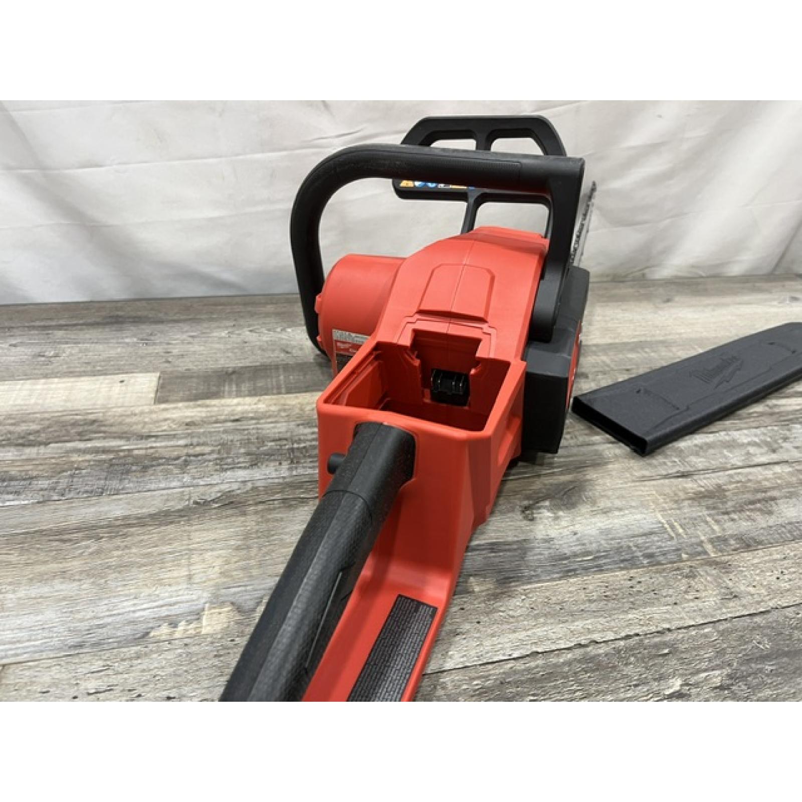 AS-IS Milwaukee FUEL 16 in. 18V Lithium-Ion Brushless Battery Chainsaw (Tool-Only)