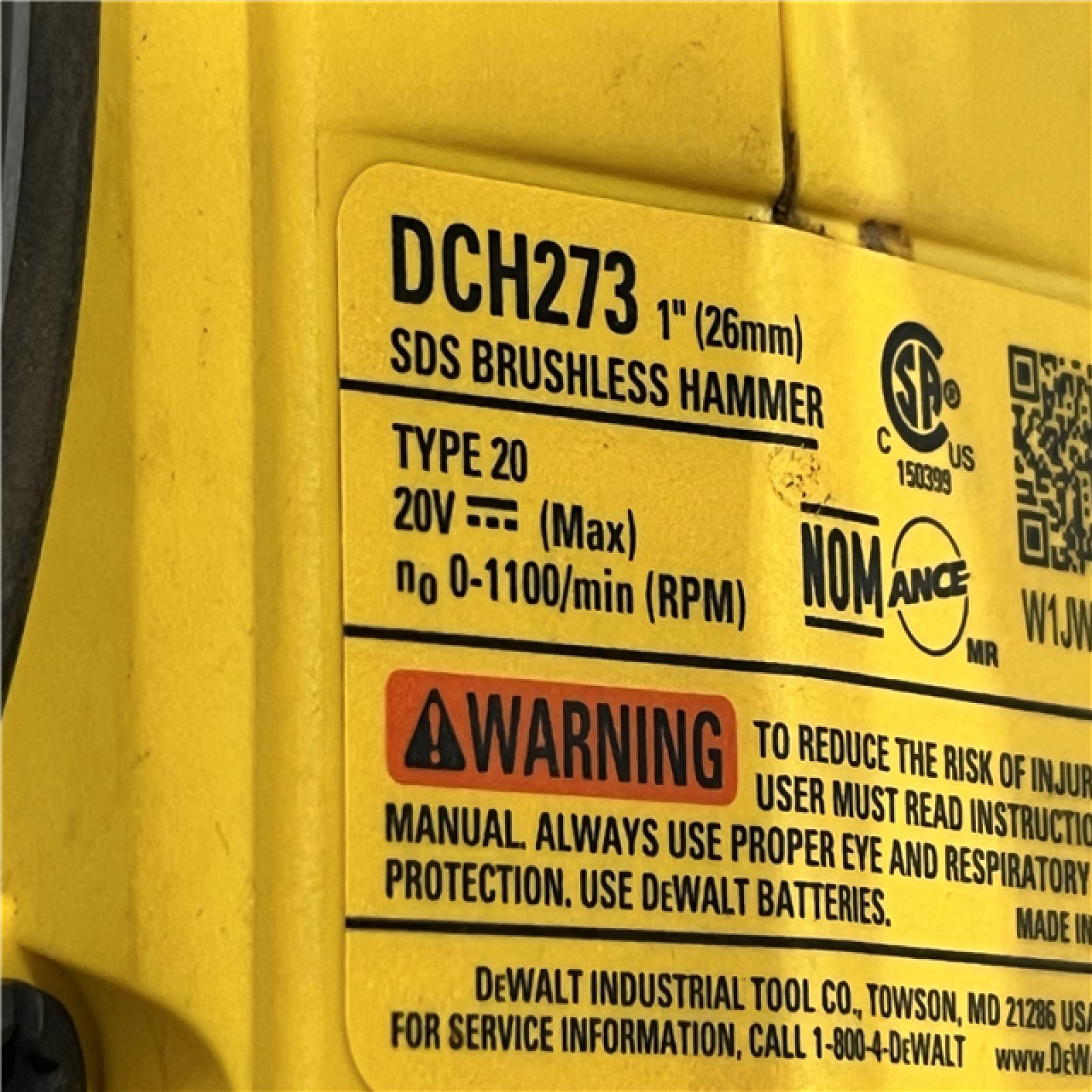 AS-IS DEWALT 20V MAX XR Cordless Brushless 1 in. SDS Plus L-Shape Rotary Hammer (Tool Only)