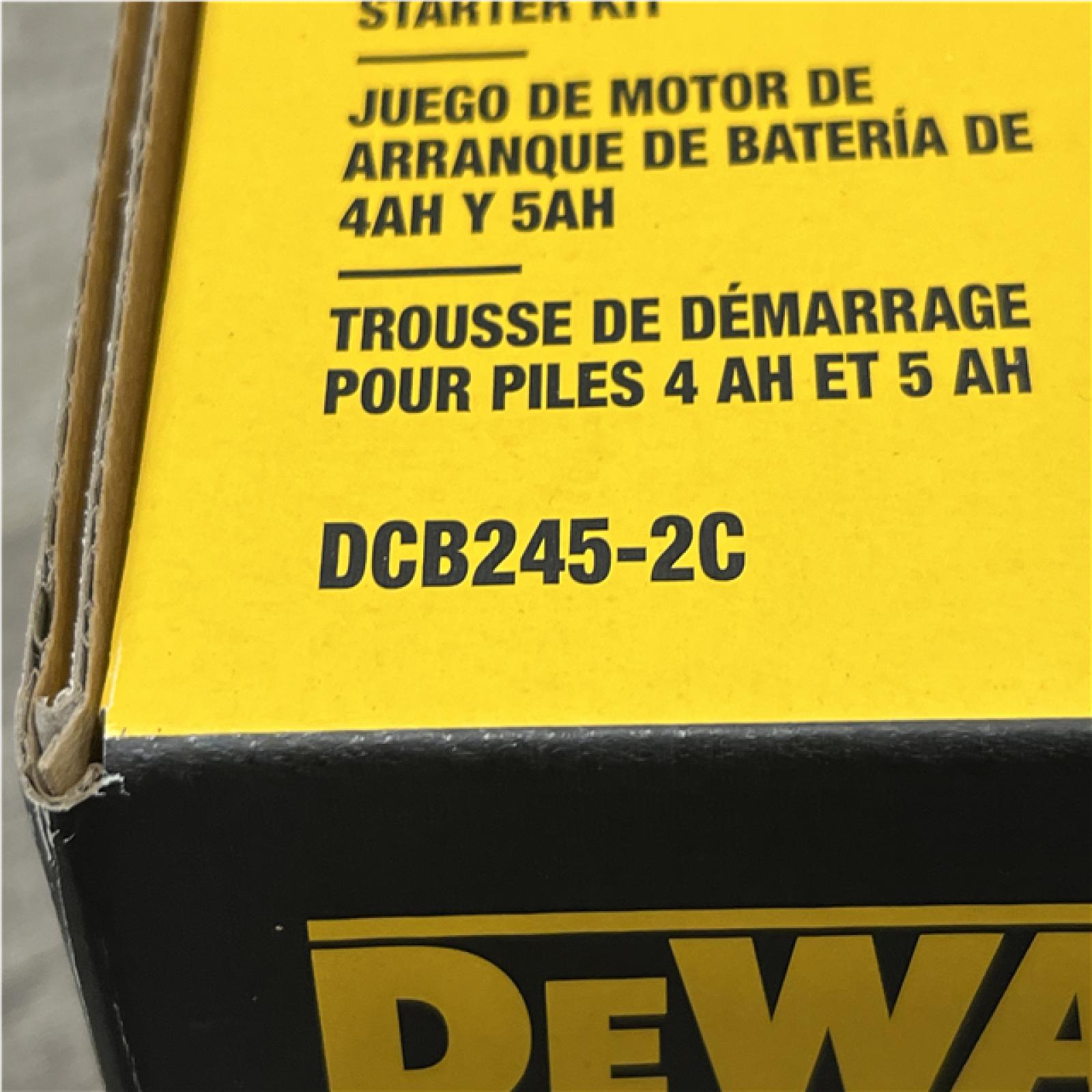 NEW - DEWALT 20V MAX Lithium-Ion Starter Kit with 4.0 Ah and 5.0 Ah Batteries and Charger