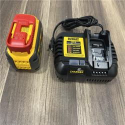 AS-IS DEWALT FLEXVOLT 20V/60V MAX Lithium-Ion 6.0Ah Battery Pack with 6 Amp Output Charger