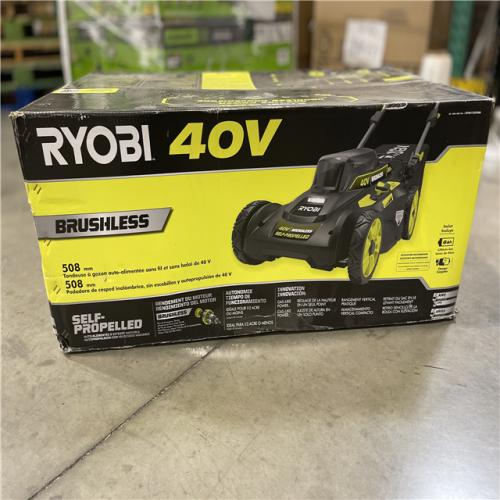 DALLAS LOCATION- RYOBI 40V 20 SELF PROPELLED MOWER