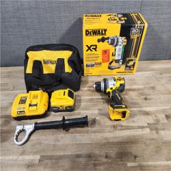 HOUSTON LOCATION - AS-IS DEWALT 20V XR Lithium-Ion Cordless Hammer Drill Kit with 8.0 Ah Battery, Charger and Kit Bag