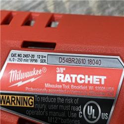 AS-IS Milwaukee 12V Lithium-Ion Cordless 3/8 in. Ratchet (Tool-Only)