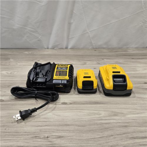 AS-IS Dewalt 20V MAX POWERSTACK Batteries and Charger Starter Kit (1.7 Ah/5 Ah) - DCBP315-2C