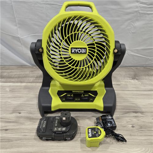 LIKE NEW! - RYOBI ONE+ 18V Cordless Bucket Top Misting Fan Kit