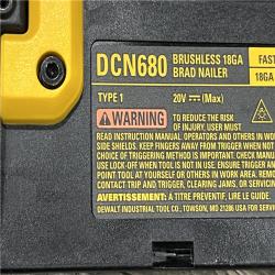 AS-IS DEWALT 20V MAX XR 18 Gauge Brad Nailer Kit