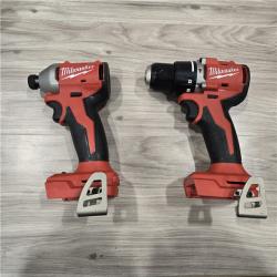 AS-IS Milwaukee M18 18-Volt Lithium-Ion Brushless Cordless Combo Kit (4-Tool) with 2-Batteries, 1-Charger and Tool Bag