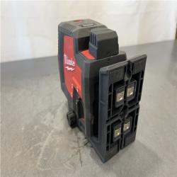 AS-IS - Milwaukee Green 100 ft. Cross Line and Plumb Points Rechargeable Laser Level Kit