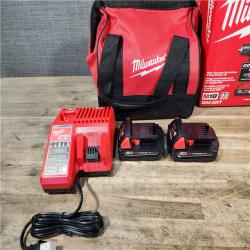 HOUSTON LOCATION - AS-IS Milwaukee M18 18V Lithium-Ion Brushless Cordless Compact Drill/Impact Combo Kit (2-Tool) W/(2) 2.0 Ah Batteries  Charger & Bag