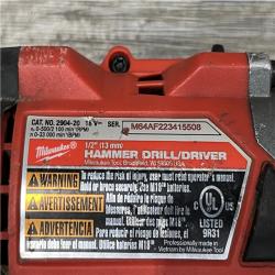 AS-IS Milwaukee FUEL 18V Lithium-Ion Brushless Cordless 1/2 in. Hammer Drill Driver Kit