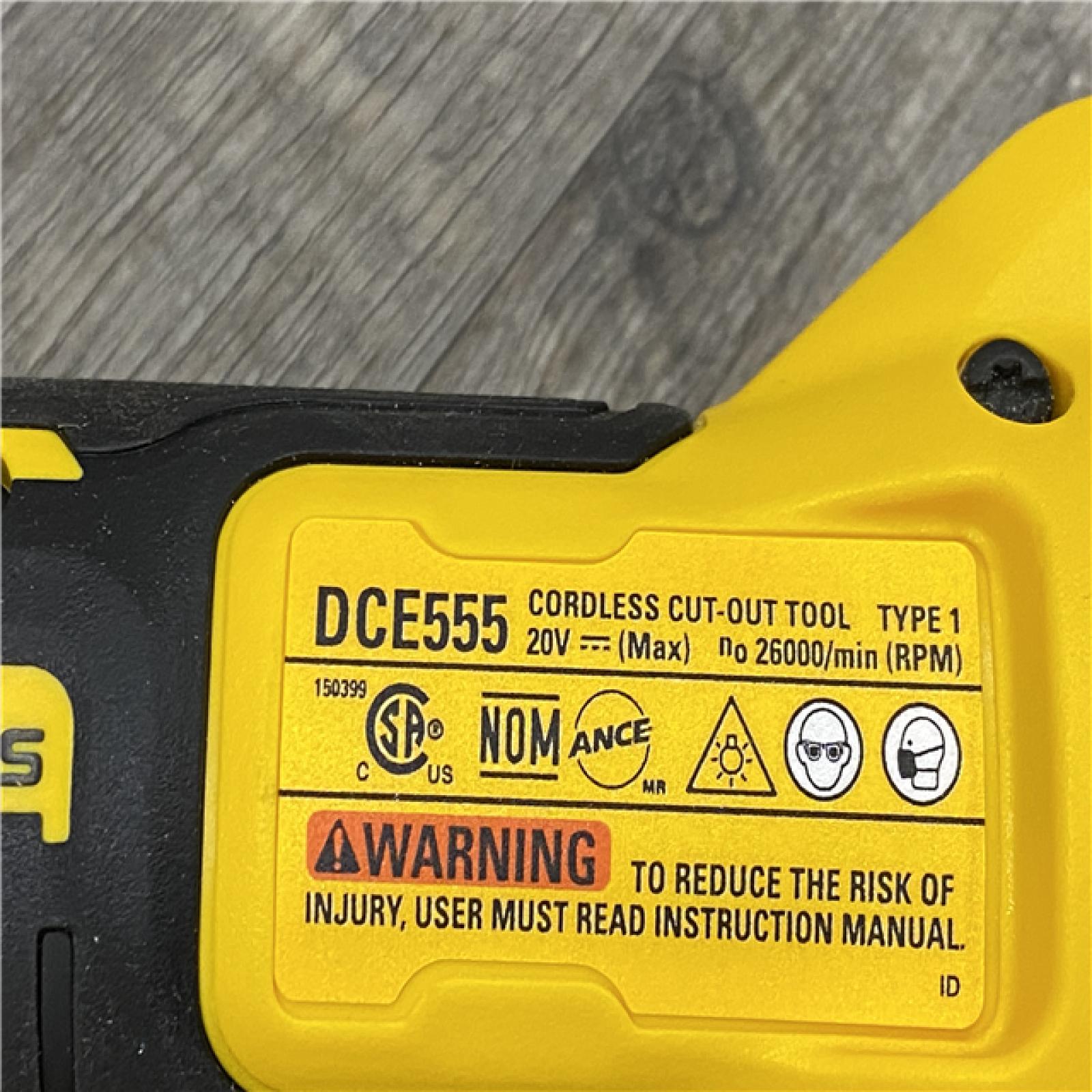 AS-IS DEWALT XR 20V Lithium-Ion Cordless Rotary Drywall Cut-Out Tool (Tool Only)