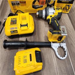AS-IS DEWALT 20V XR Lithium-Ion Cordless Hammer Drill Kit with 8.0 Ah Battery, Charger and Kit Bag